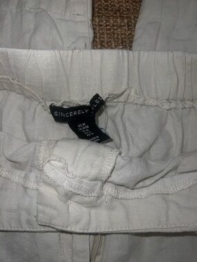 Sincerely Jules Cream High-Waist Pants